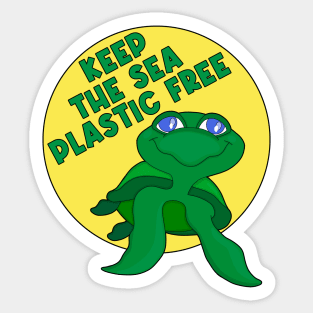 Keep The Sea Plastic Free Sticker